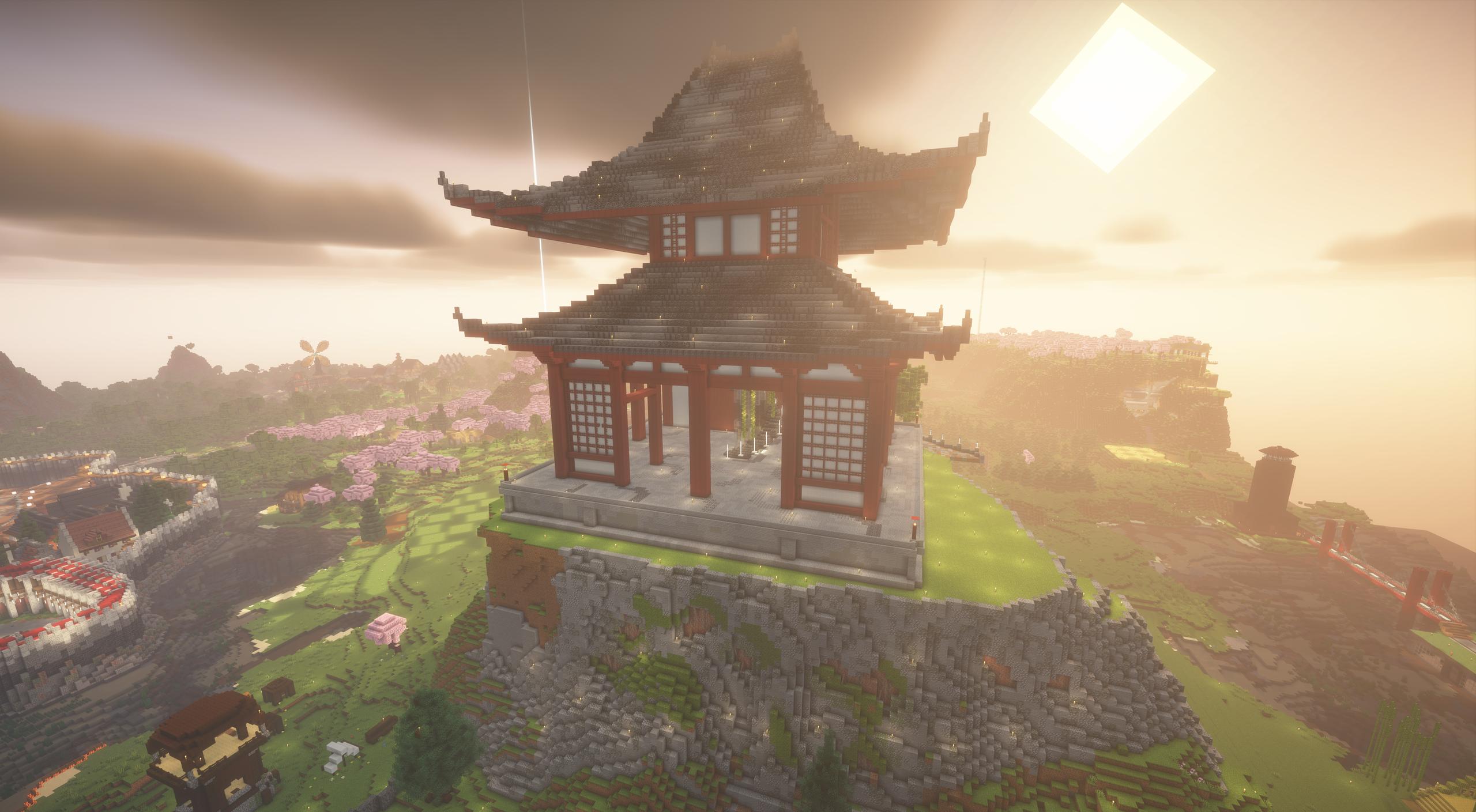 Temple build on our server (screenshot)